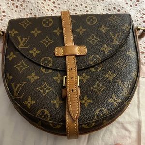 Authentic Louis Vuitton Monogram Shanti GM Cross Body Bag